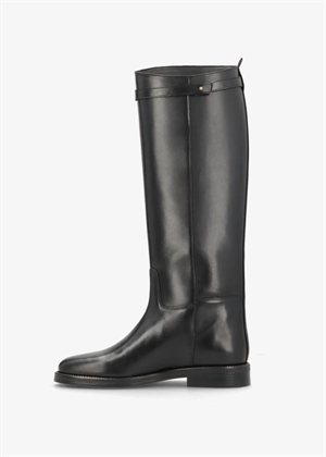 Equestra long leather boot Sort Phenumb 
